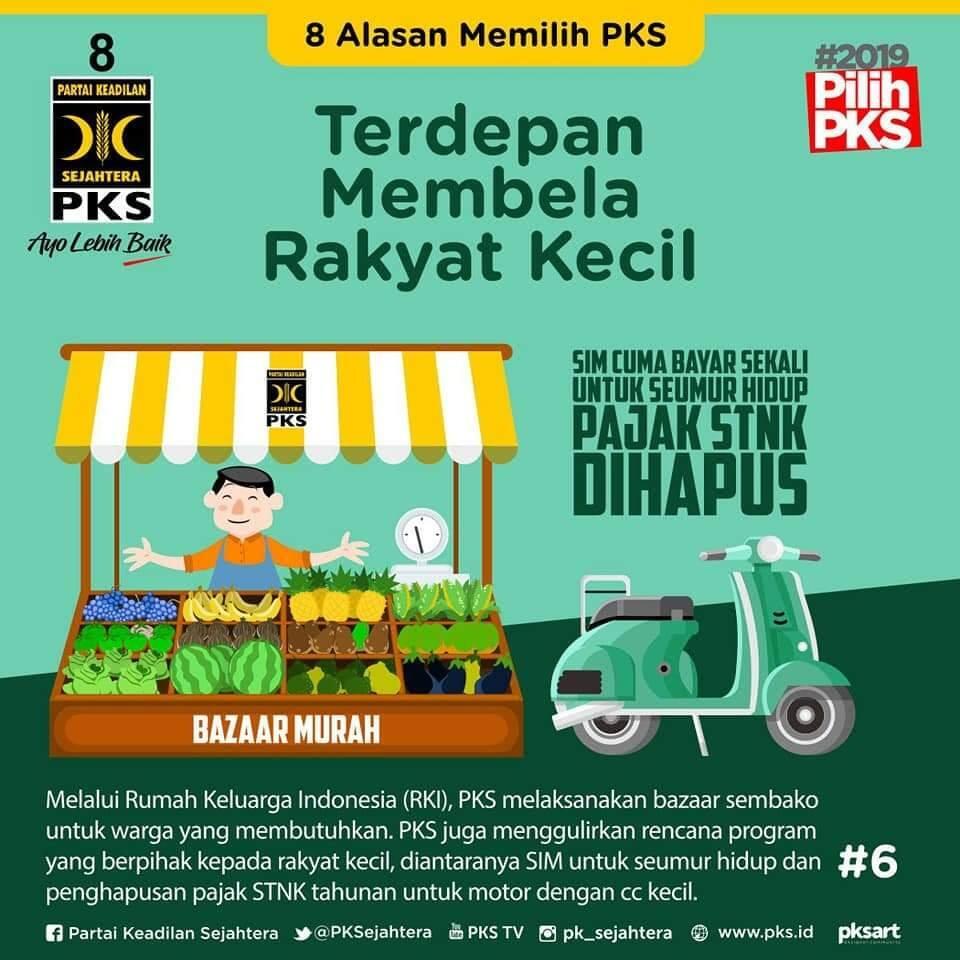 POSTER PROPAGANDA PKS YANG TIDAK JELAS SAMA SEKALI