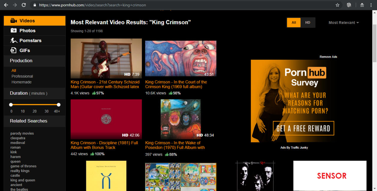 Fans Beralih ke Pornhub Setelah Album Musik Idola Di-&quot;Take Down&quot; oleh Youtube