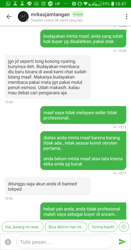 &quot;Markas Jam Tangan&quot; tidak profesional