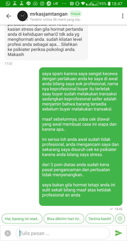 &quot;Markas Jam Tangan&quot; tidak profesional