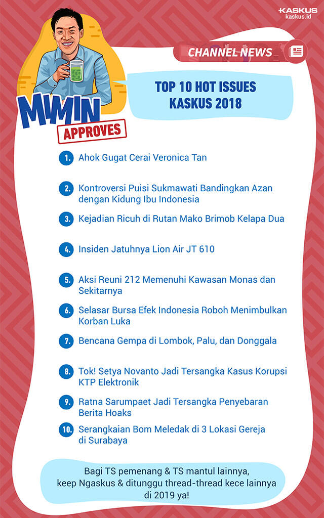 Kilas Balik 2018: Inilah 10 Berita Paling Hot yang Sudah MIMIN APPROVES!