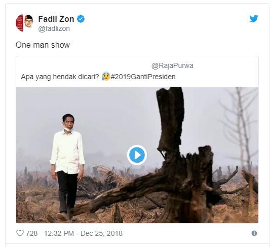 Mengintip Pesan Politik Foto 'One Man Show' Jokowi