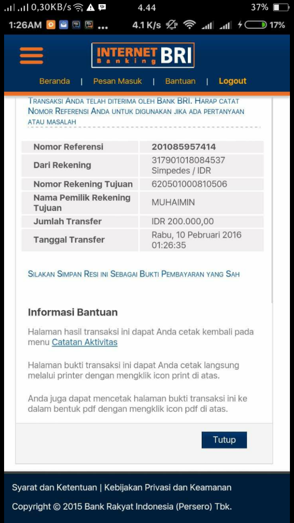 Penipuan Jasa Convert Pulsa Rctigame.net