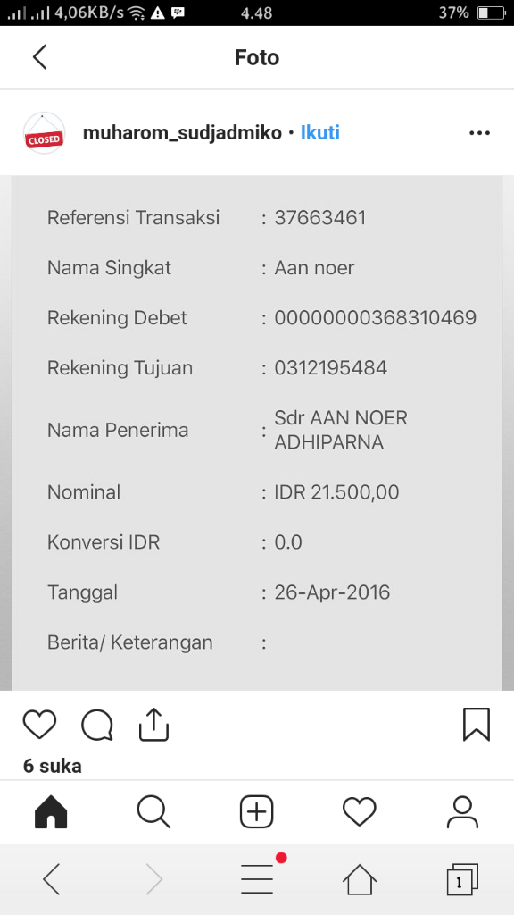 Penipuan Jasa Convert Pulsa Rctigame.net