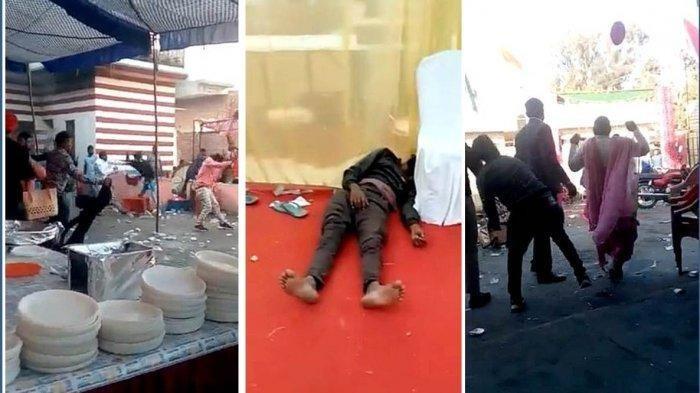 Pesta Pernikahan Berakhir Ricuh Saling Lempar Piring, Tamu Undangan Ngamuk