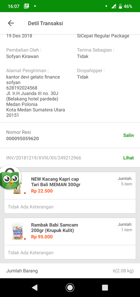 Tokopedia mengambil uang saya dengan alasan alamat tidak sesuai padahal sudah benar