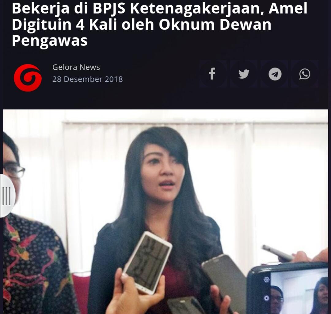 Bekerja di BPJS Ketenagakerjaan, Amel Digituin 4 Kali oleh Oknum Dewan Pengawas