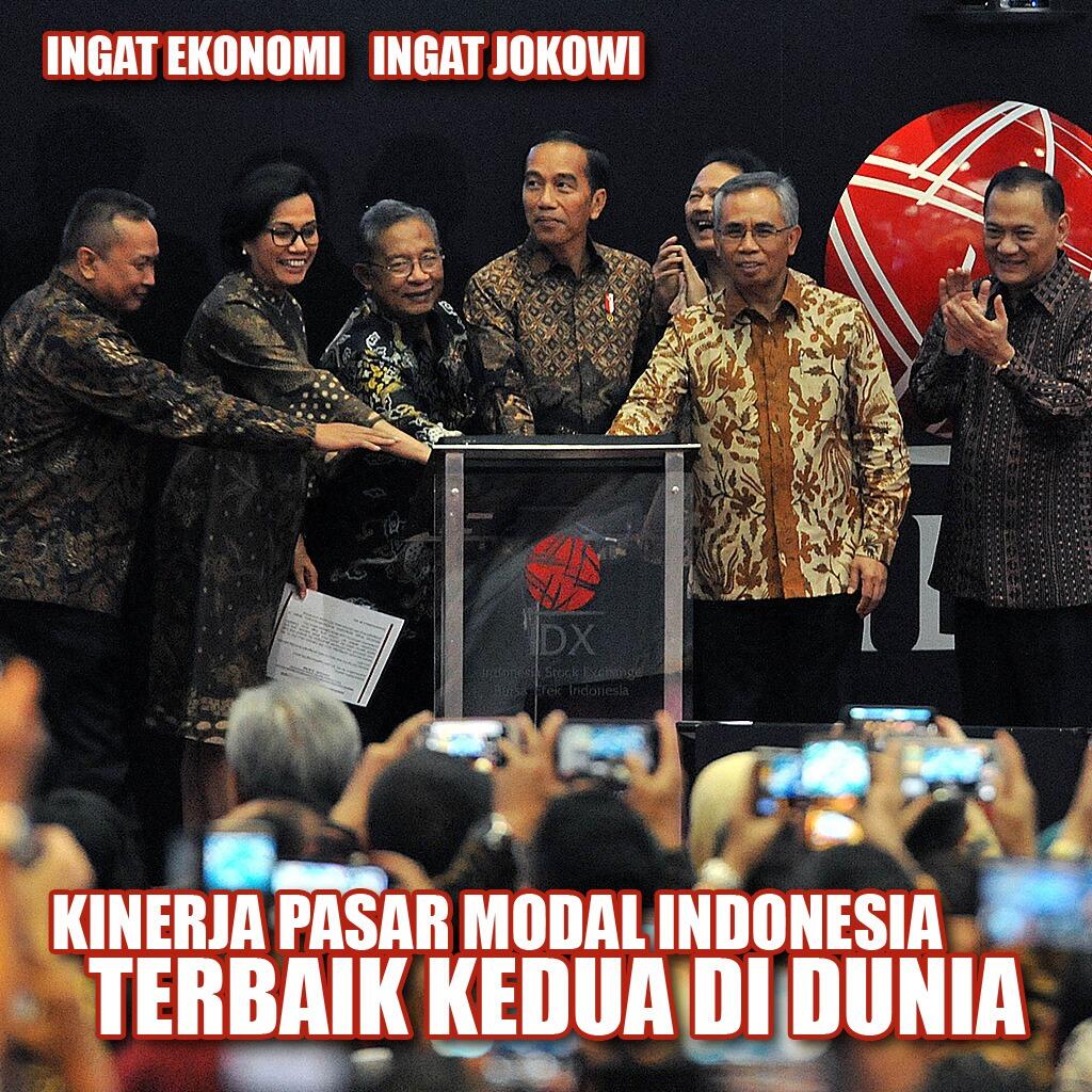 Jokowi: Kinerja Pasar Modal RI Terbaik Kedua di Dunia