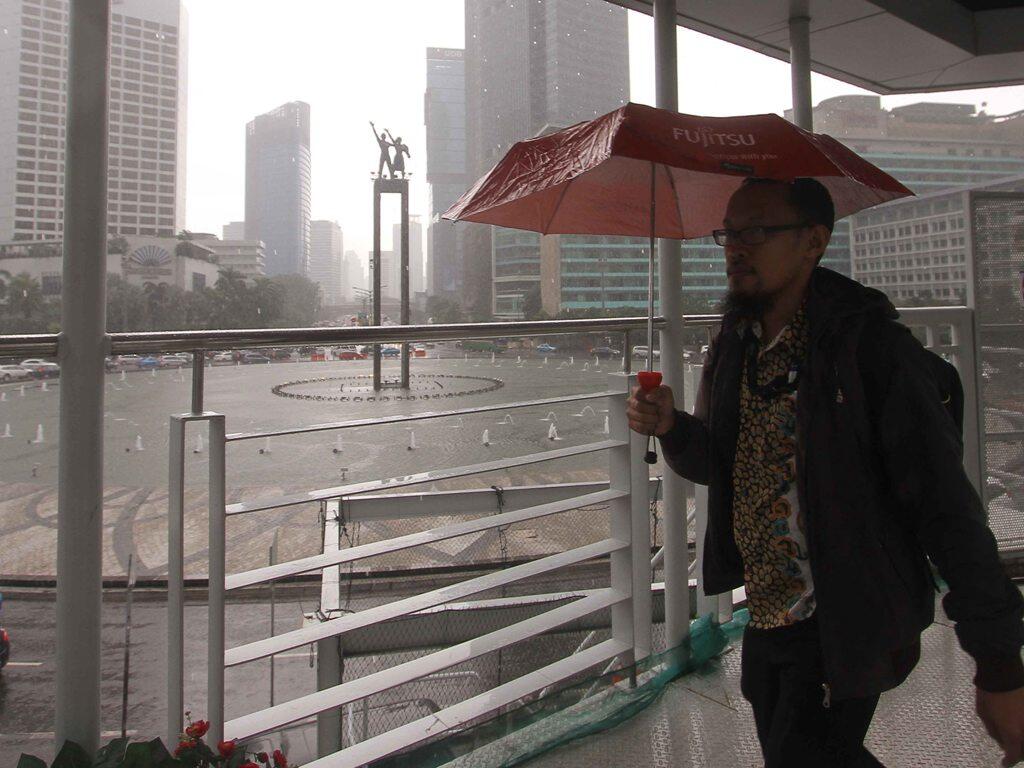 Jakarta Diguyur Hujan di Hari Pertama 2019