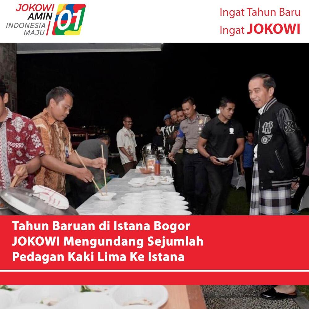 Jokowi Traktir Paspampres dan Pegawainya Jajanan Kaki Lima di Istana Bogor