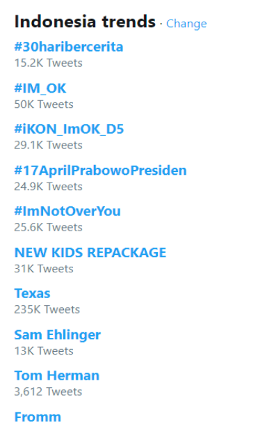 #17AprilPrabowoPresiden Jadi Trending Topic