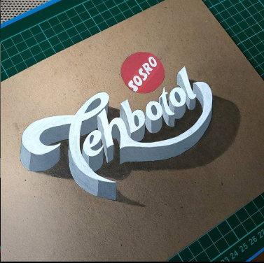 3D HandLettering : Karya Seni yang memanjakan mata dan pikiran