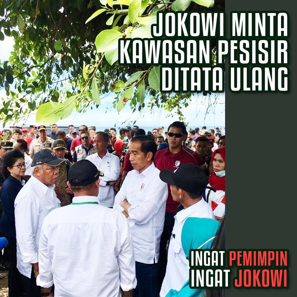 Usai Tsunami Selat Sunda, Jokowi Minta Kawasan Pesisir Ditata