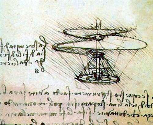 3 Januari 1496 : Leonardo da Vinci Menguji Helikopter Buatannya
