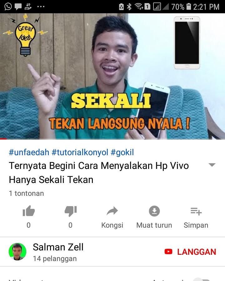 Tutorial Konyol Cara Menyalakan Hp Vivo