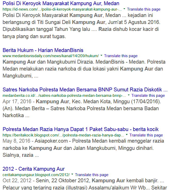 Ini 5 Kawasan Rawan Narkoba di Medan yang Kini Masih PR Polrestabes Medan