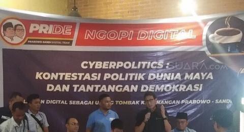 Sandiaga Larang Relawannya Gunakan Kata Cebong