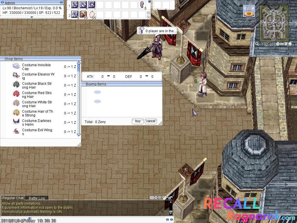 Recall Ragnarok Online | Mid-Low Rate | 99/70 Pre-Renewal | Play 2 Win !