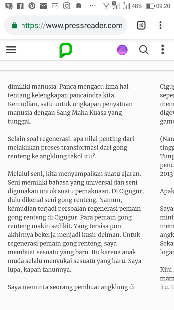 Harmoni Sepotong Bambu Dewi Kanti