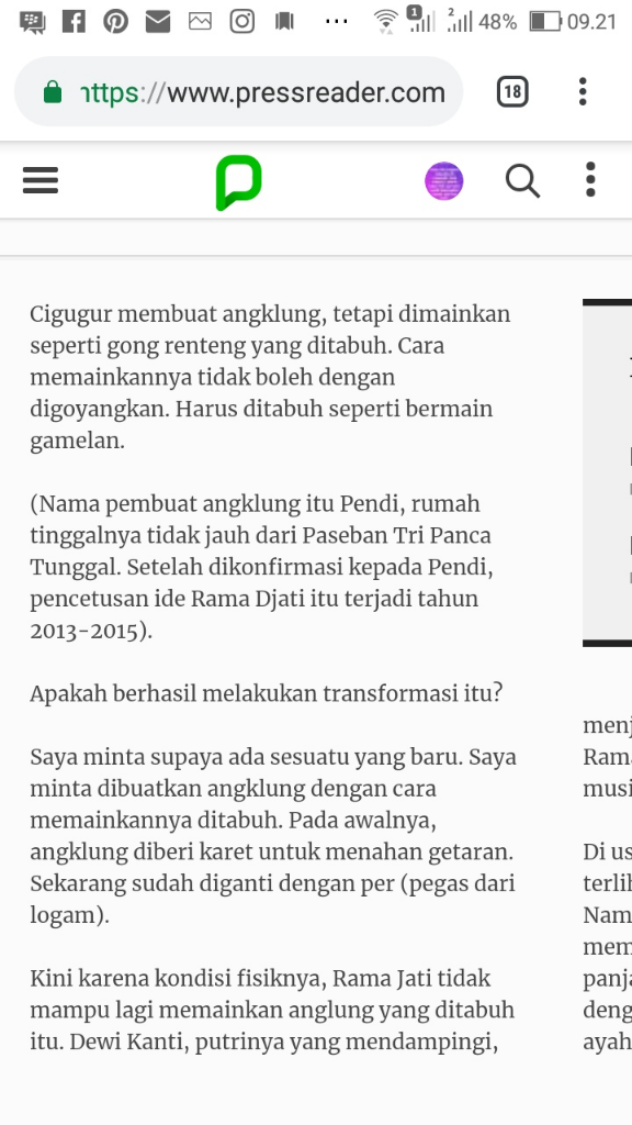 Harmoni Sepotong Bambu Dewi Kanti