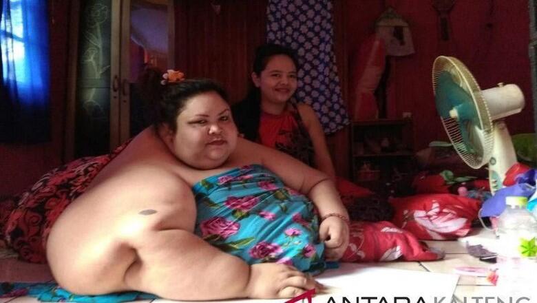 Penampakan Wanita Usia 37 Tahun Berbobot 350 Kg dari Kalteng