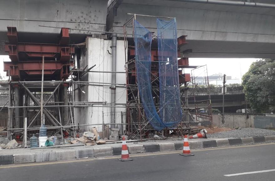 Perbaikan Flyover Cengkareng Belum Rampung