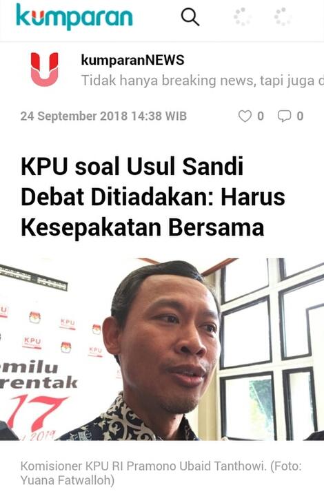TKN: BPN Prabowo yang Minta Pertanyaan Debat, Buka Notulen Rapat KPU!


