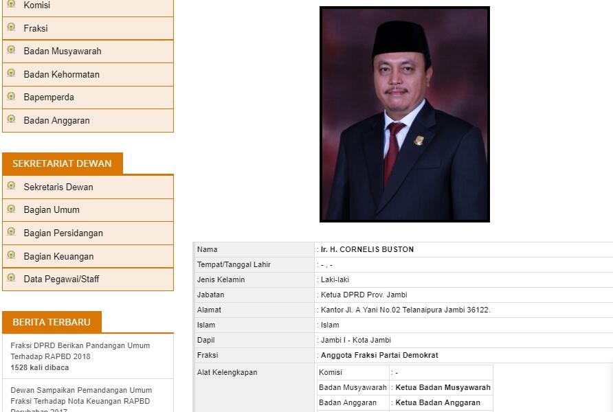 Jadi Tersangka Suap APBD, Ketua DPRD Jambi: Kita Buat untuk Kemakmuran Rakyat
