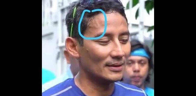 Lafadz Allah Di Dahi Sandiaga Uno Bikin Heboh