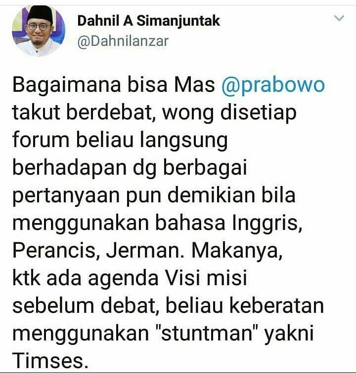 BPN Prabowo Tantang TKN Jokowi: Debat Capres Tanpa Contekan Berani Nggak!
