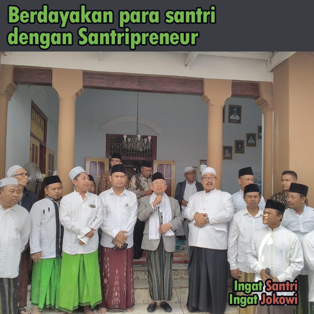 Ma'ruf Amin Luncurkan Program Gus Iwan, Santri Rupawan Wirausahawan