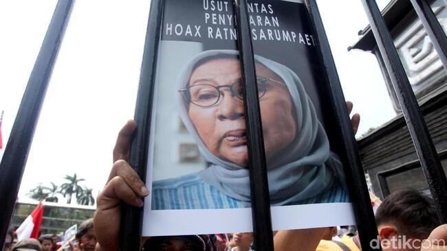 Masa Penahanan Ratna Sarumpaet Diperpanjang hingga 1 Februari