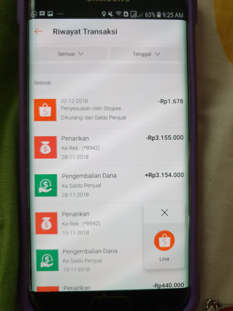 Shopee Tdk Mencairkan Uang Saya (5ari), Komplain Ke CS Tp Tidak Ditanggapi Serius!!