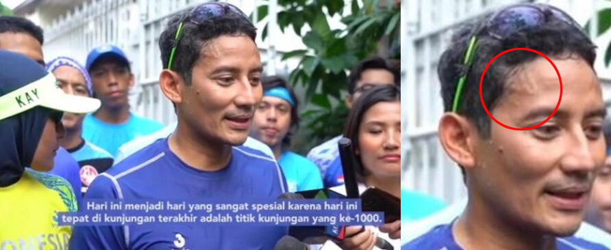 ♥ Misteri Lafaz Allah di Jidat Calon Wakil Presiden Sandiaga, Pertanda Apa?