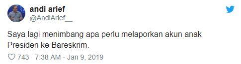 Akun Gibran Rakabuming Akan Dipolisikan Andi Arief, Gara-gara Apa?