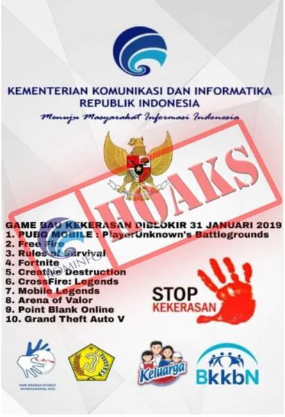 Blokir Gim Mobel lejen, Pubg, Aov hanya hoax