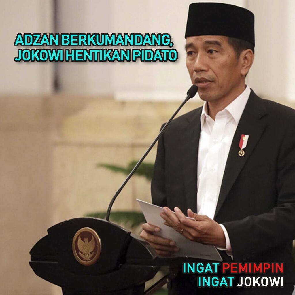 Jokowi Hentikan Pidato saat Azan, Menag: Kok Dituduh Membenci Azan?