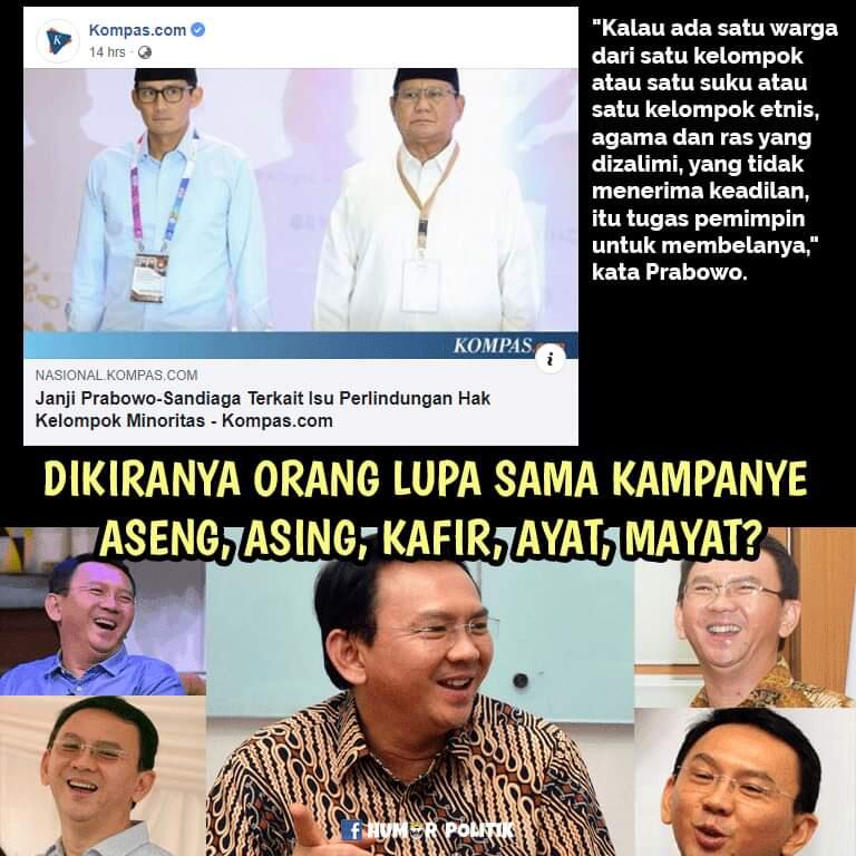 Janji Prabowo-Sandiaga Terkait Isu Perlindungan Hak Kelompok Minoritas