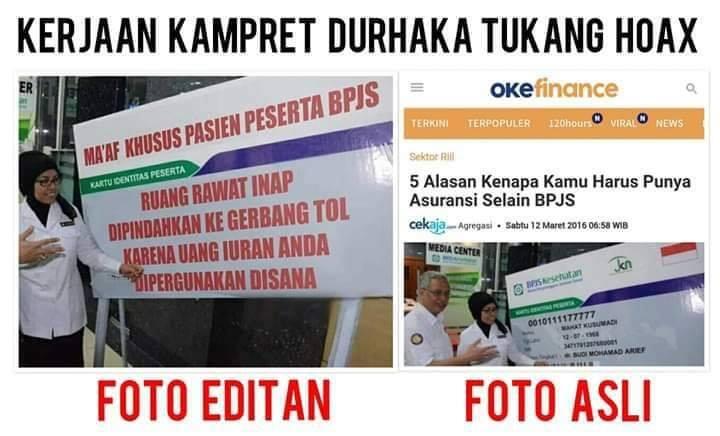 HOAX LAGI DANA BPJS BUAT BANGUN JALAN TOL