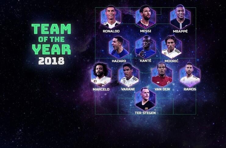Akhirnya UEFA Sudah memilih Team of the Year 2018