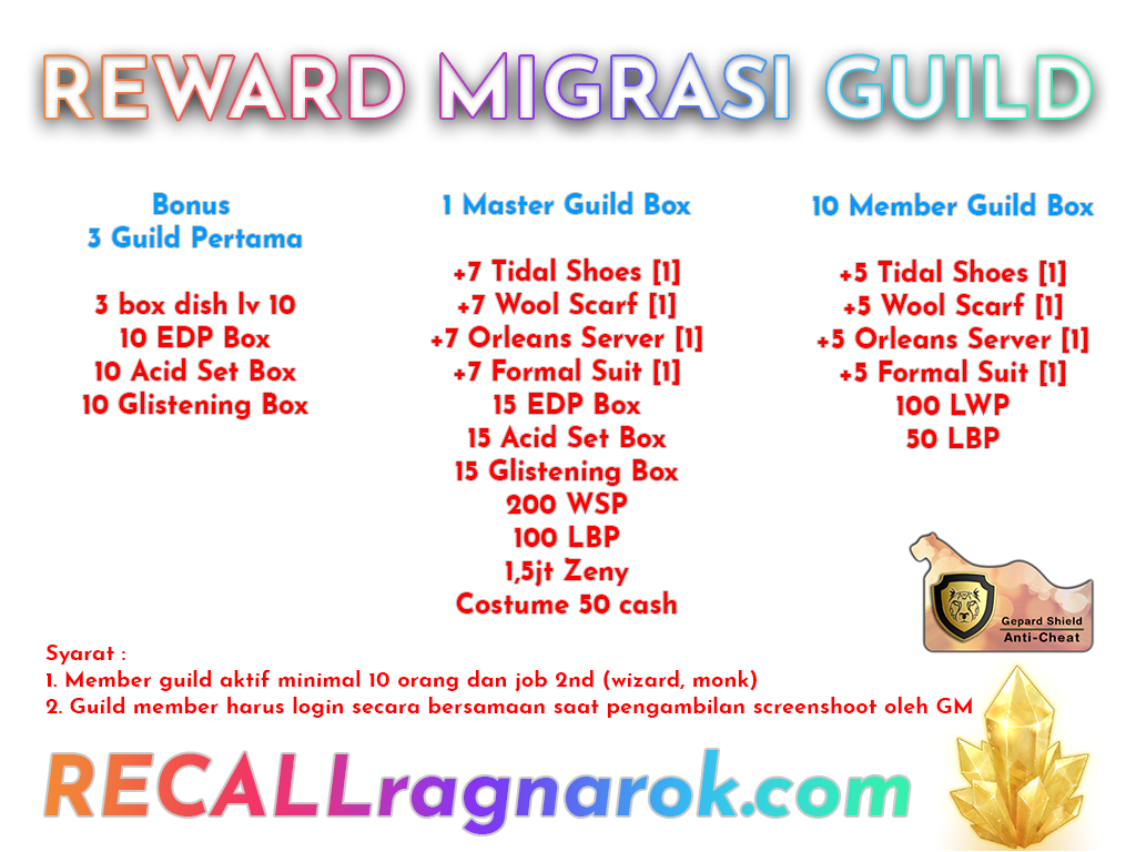 Recall Ragnarok Online | Mid-Low Rate | 99/70 Pre-Renewal | Play 2 Win !