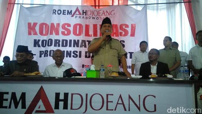 Minta Pendukung Jaga TPS, Prabowo: Waspada Pemilih Hantu!