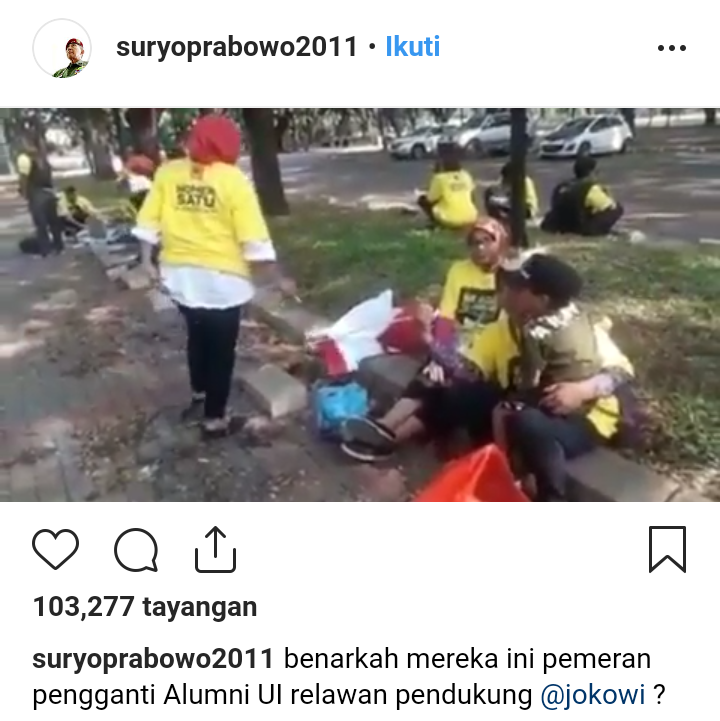 Gerindra Sebut Alumni UI Pendukung Jokowi sebagai Stuntman