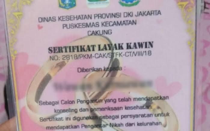 Mau Nikah? Harus Punya Sertifikat Layak kimpoi! 