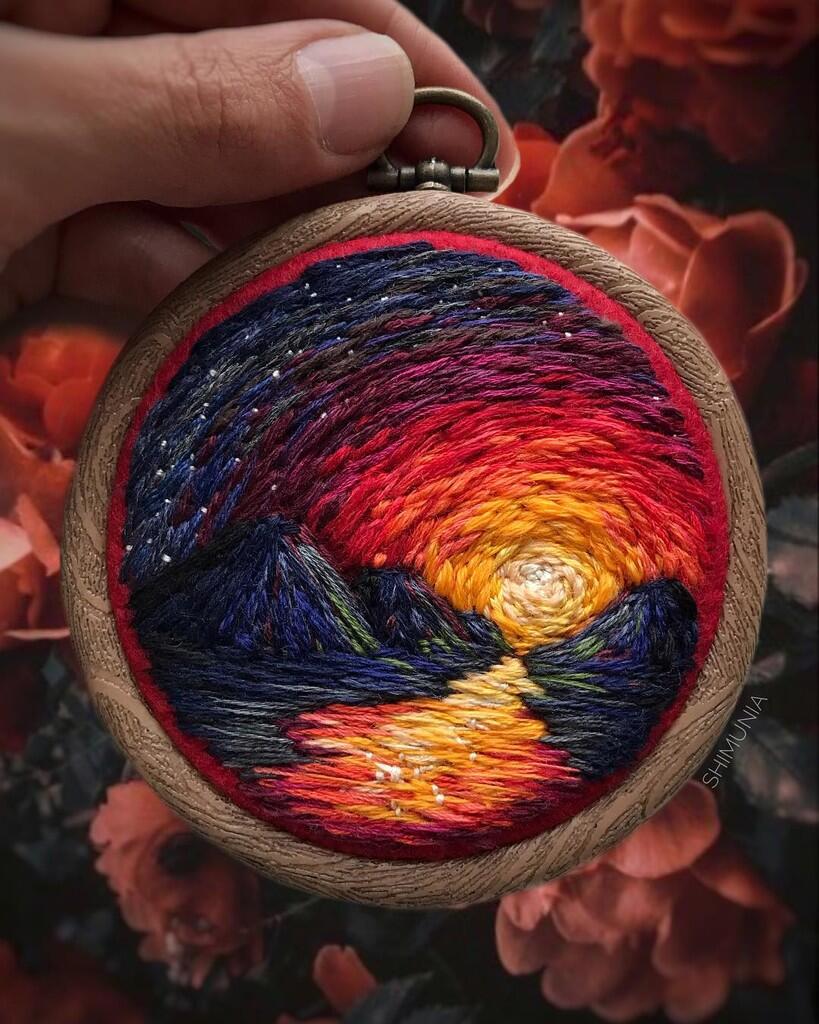 Keren Banget! Karya Seni yang Menakjubkan Ini Hanya Bermodalkan Jarum dan Benang!