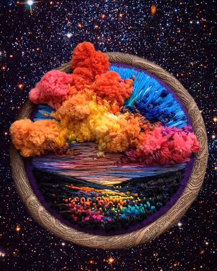 Keren Banget! Karya Seni yang Menakjubkan Ini Hanya Bermodalkan Jarum dan Benang!