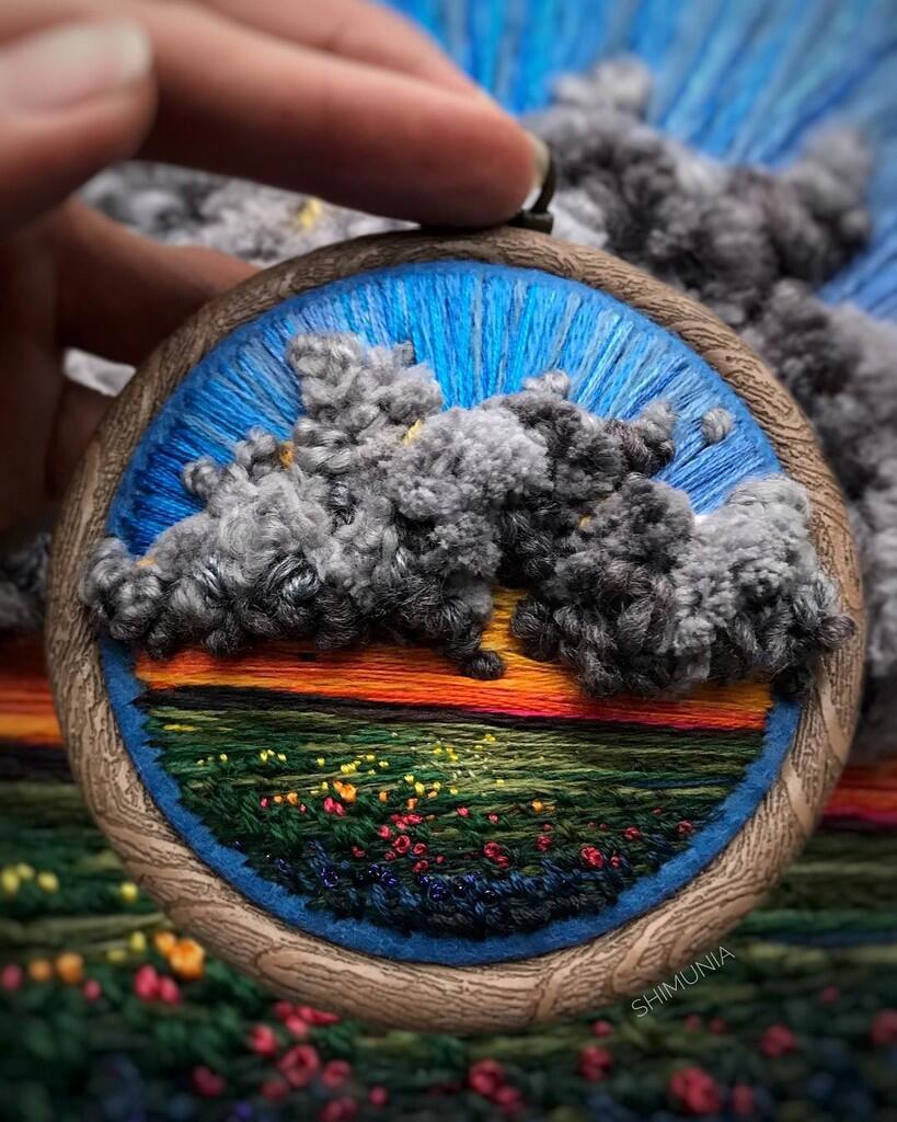 Keren Banget! Karya Seni yang Menakjubkan Ini Hanya Bermodalkan Jarum dan Benang!
