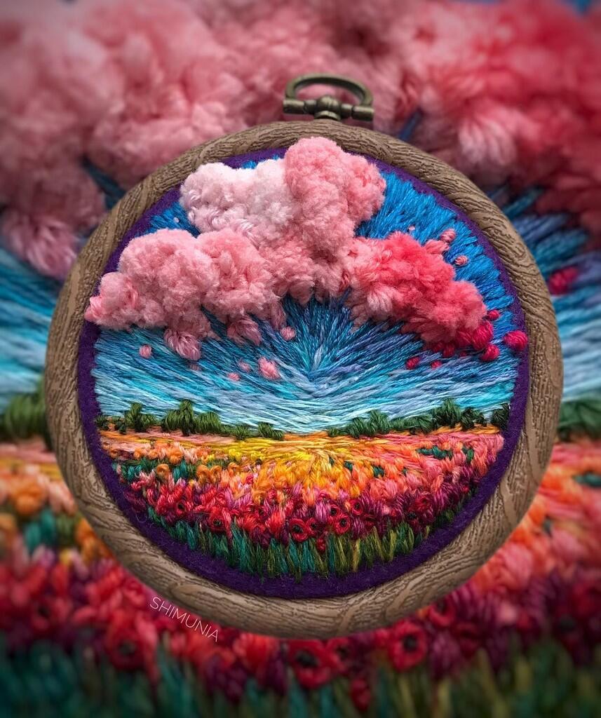Keren Banget! Karya Seni yang Menakjubkan Ini Hanya Bermodalkan Jarum dan Benang!