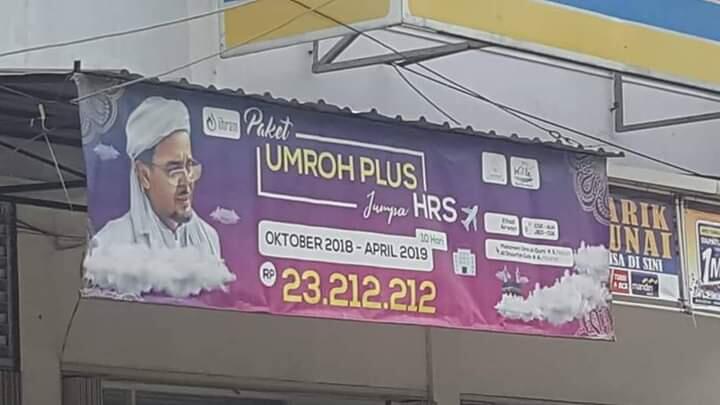 Agen Travel Umrah Tawarkan Paket Bertemu Rizieq Shihab di Tanah Suci