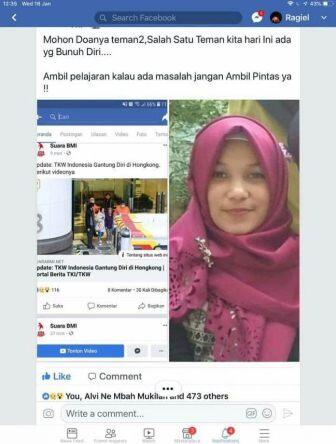 Terlilit Hutang Finance, TKW di Hongkong pilih Gantung Diri